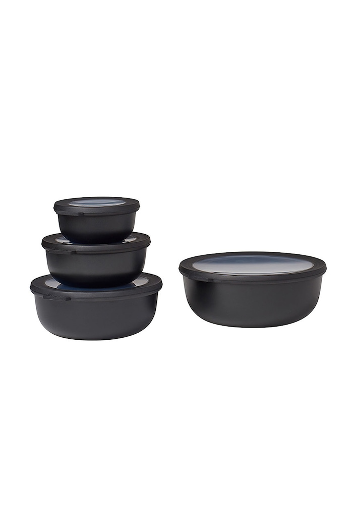 Mepal zestaw misek wielofunkcyjnych Cirqula 0,35/0,75/1,25/2,25L (4-pack) czarny 106232041100