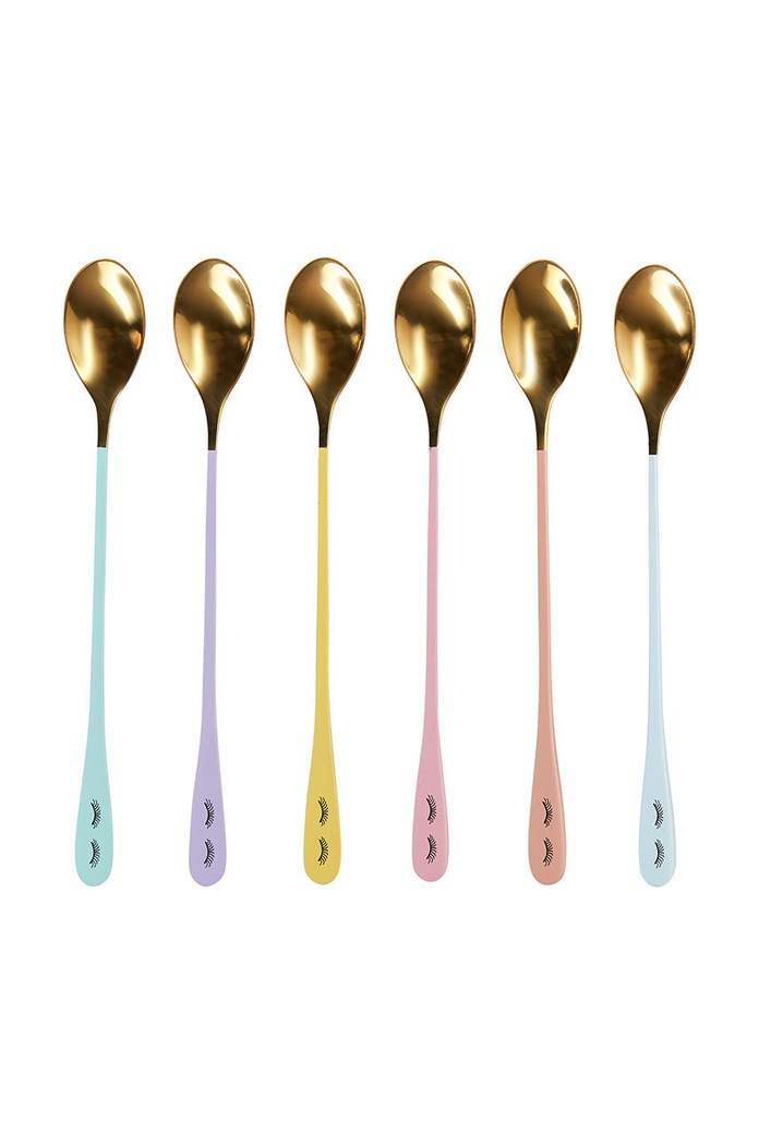 Miss Etoile sada lžiček na latte (6-pack) vícebarevná 4970701