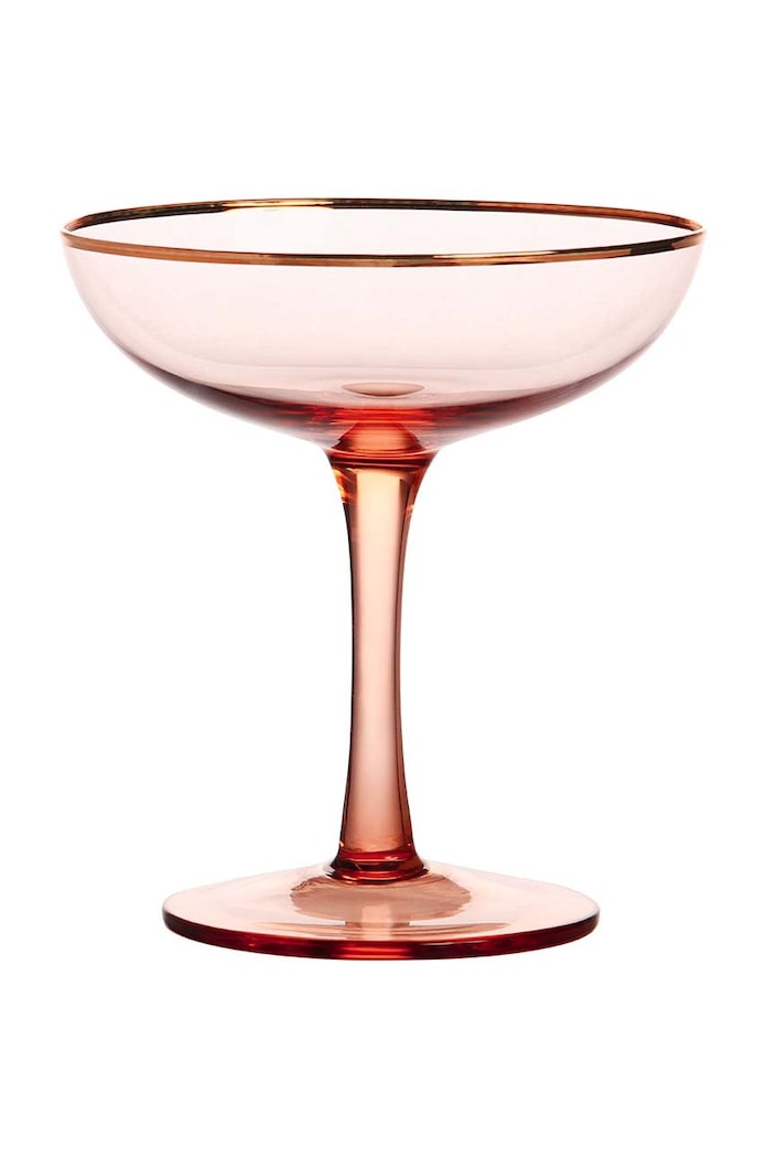 &k amsterdam Комплект чаши за шампанско Coupe Champagne (2 броя) 325.01 розов AA00