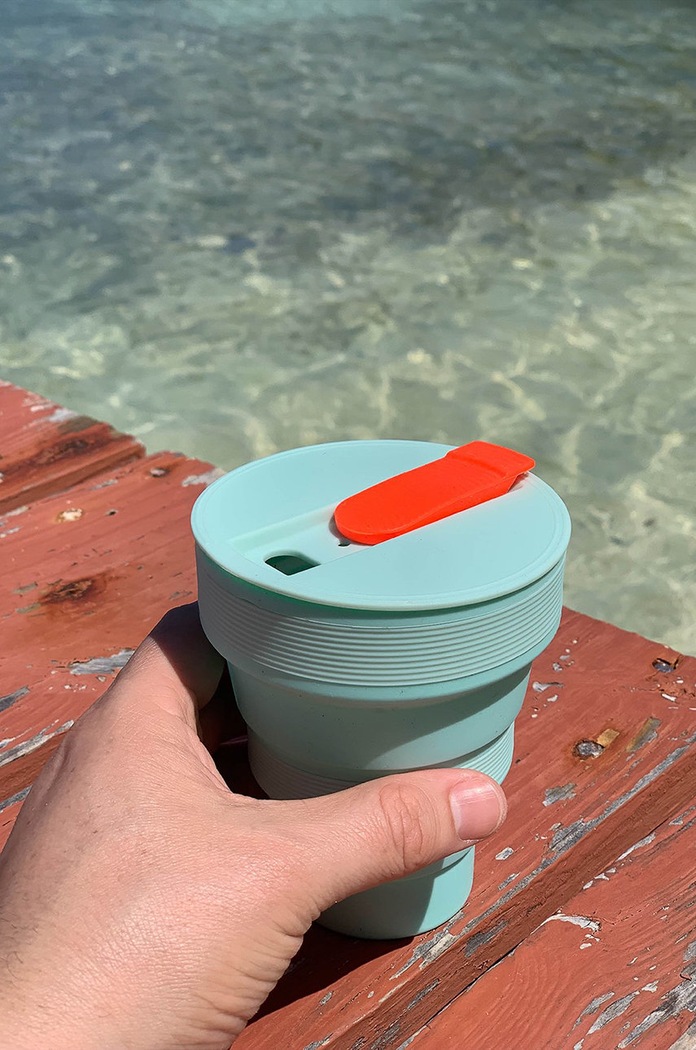 Lund London ceașcă pliabilă Collapsible Cup 7434 turcoaz