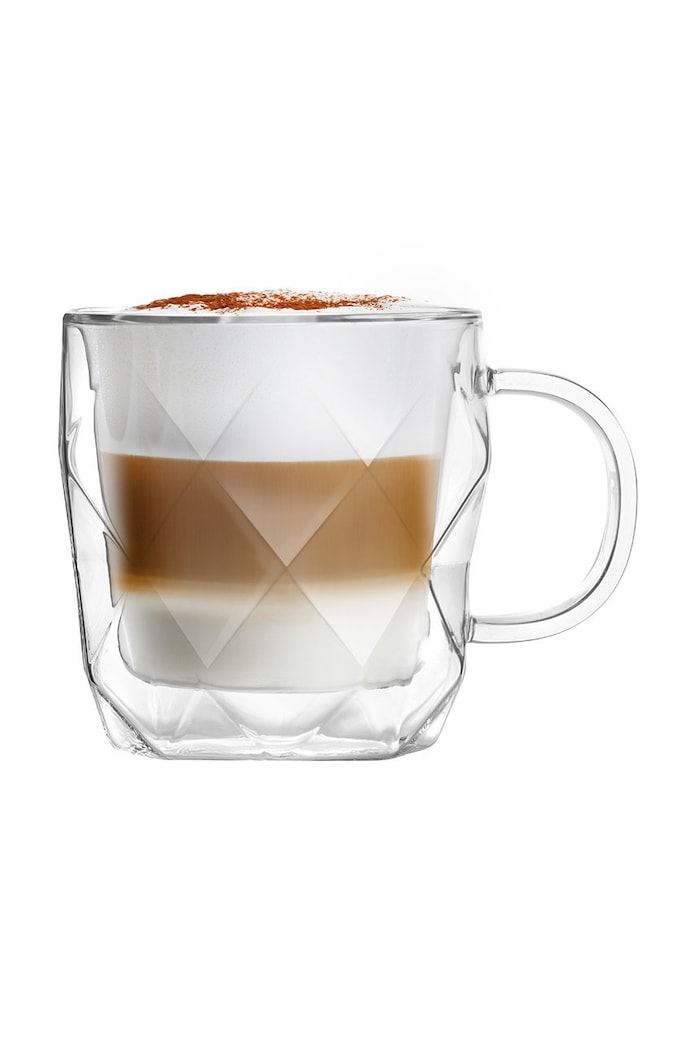 Sada hrnků Vialli Design Geo 330 ml (2-pack) průhledná 8500