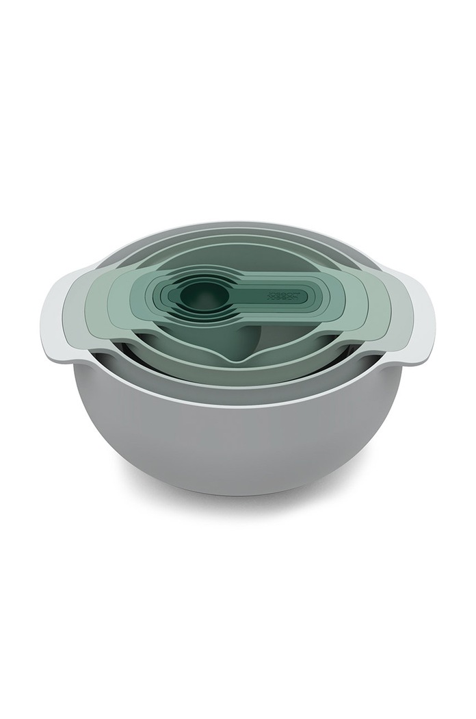 Joseph Joseph konyhai kiegészítők készlete: tálak és mérőpoharak Nest (9 db) zöld 40112