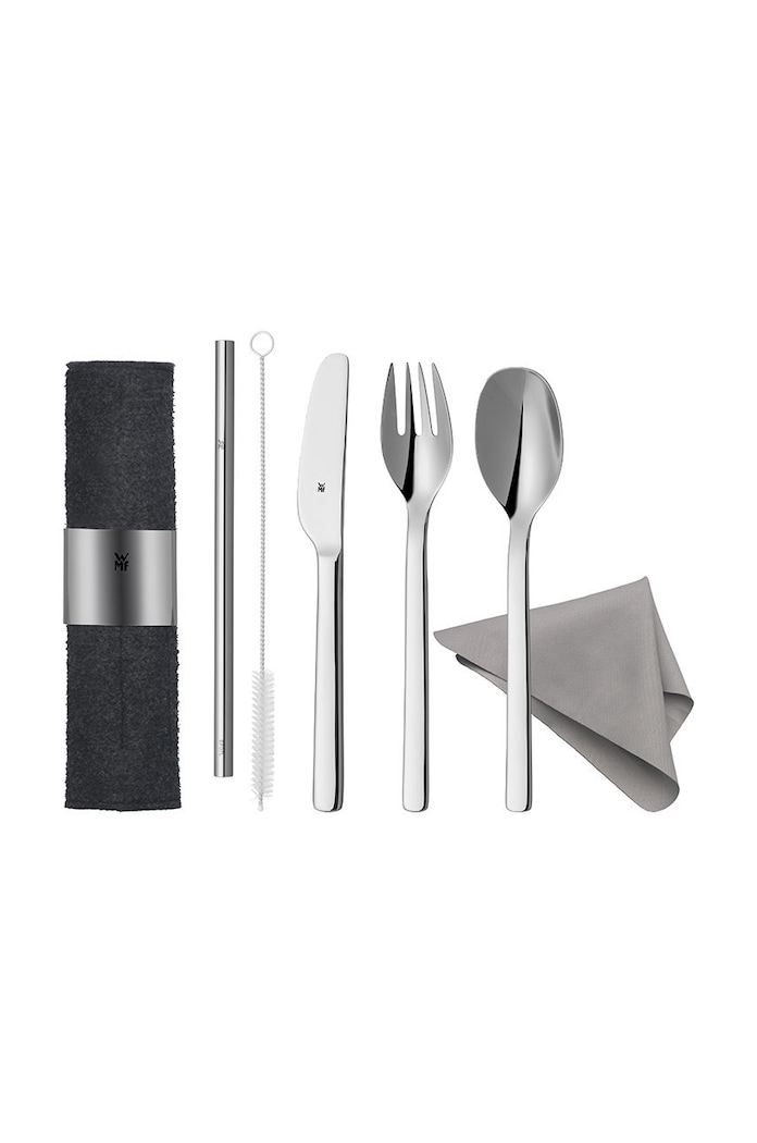 WMF zestaw sztućców w etui My2Go 1295036040 szary AA00
