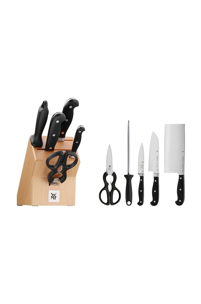 WMF set noževa s oštračem i škarama Spitzenklasse Plus (6-pack) 1895119992 siva AA00