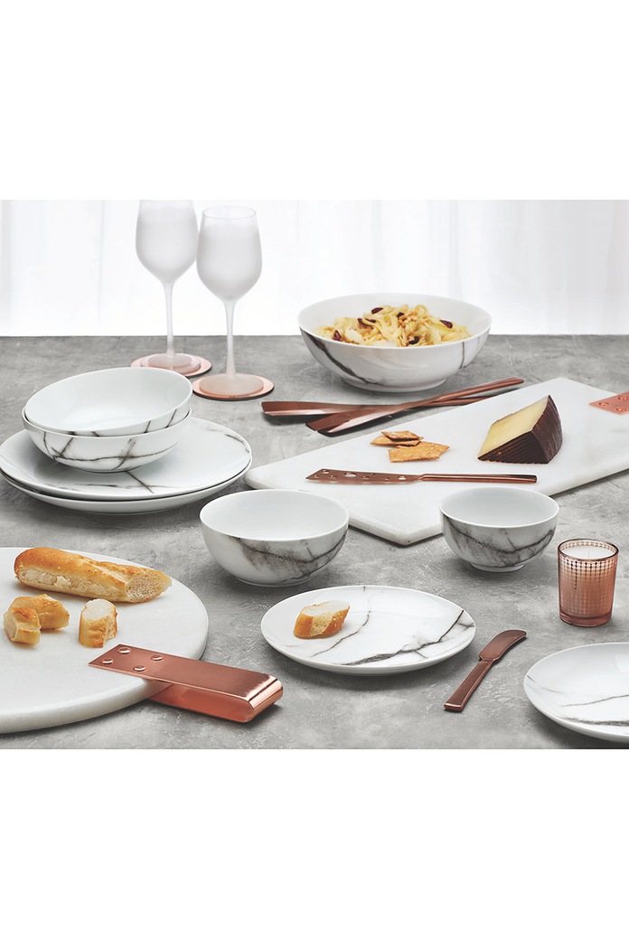 Fine Dining & Living Un set de farfurii Stone (4-pack) Salt&Pepper gri 840516
