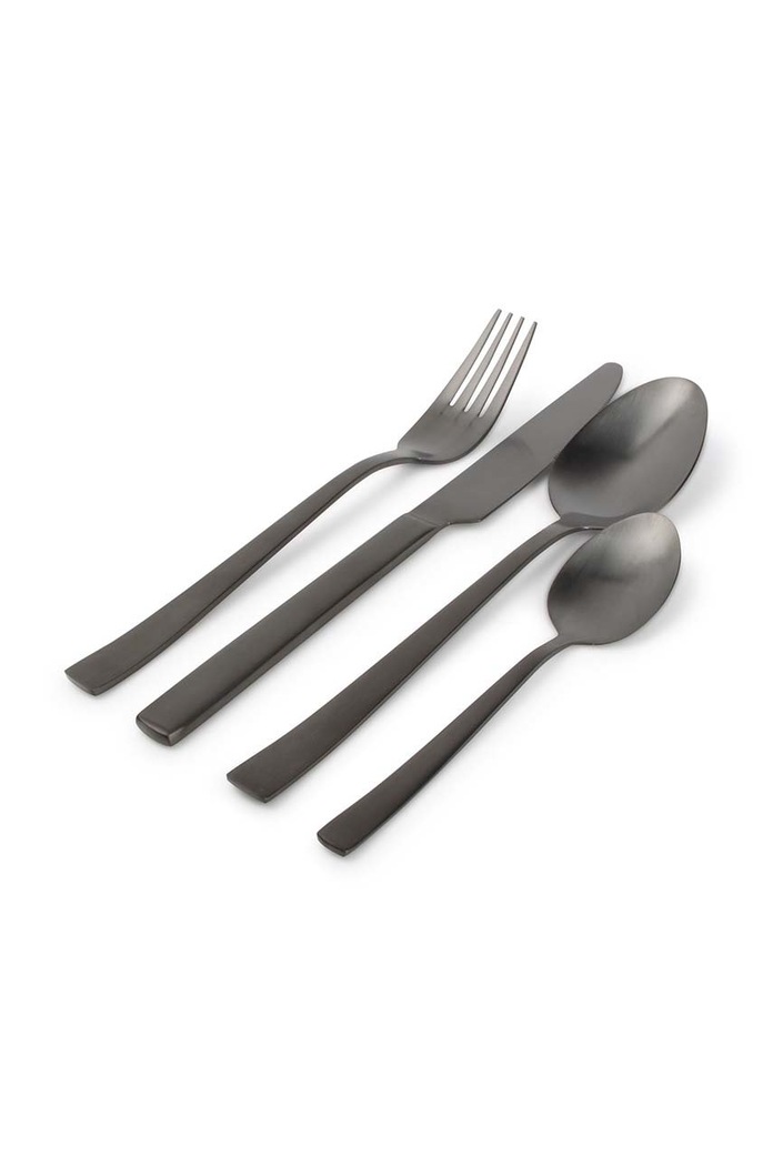 ONA komplet sztućców Sane (24-pack) czarny 707208