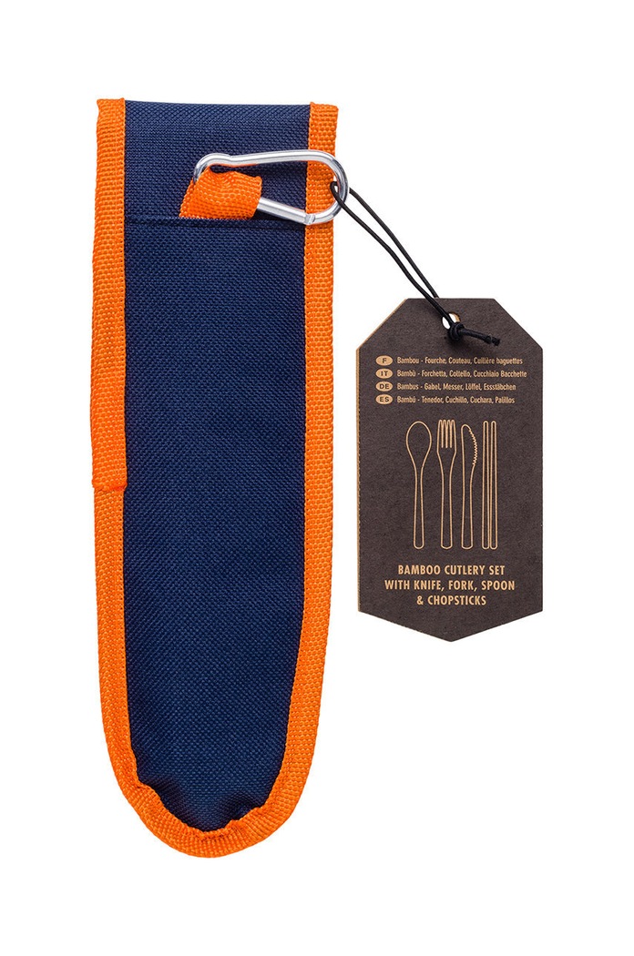 Kuchyň a bar Cestovní sada příborů Gentelmen's Hardware Travel Bamboo GEN639UK modrá