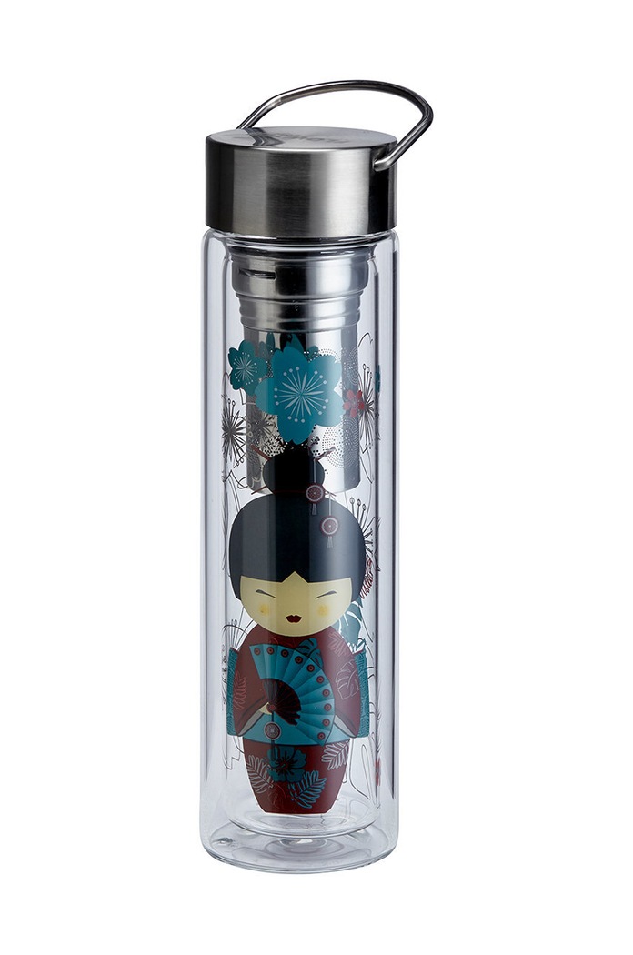 Eigenart butelka termiczna z zaparzaczem FlowTea Little Geisha multicolor 50001