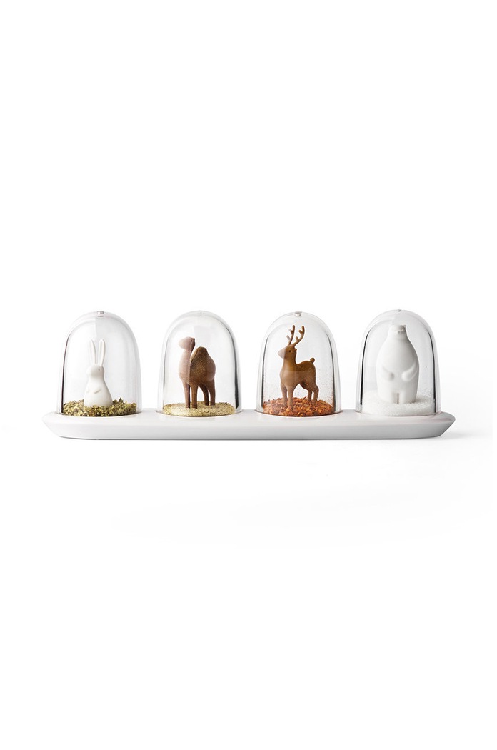 Qualy zestaw pojemników do przypraw (4-pack) multicolor 10125.WH