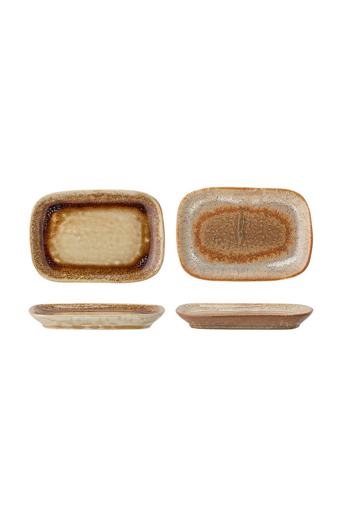 Bucătărie și bar Bloomingville un set de farfurii 2-pack 82047849 maro