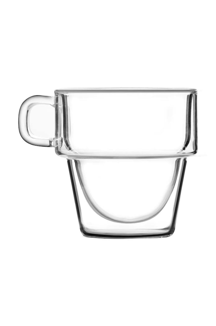 Sada šálok na espresso Vialli Design 150 ml 6-pak priesvitná 5901638727435