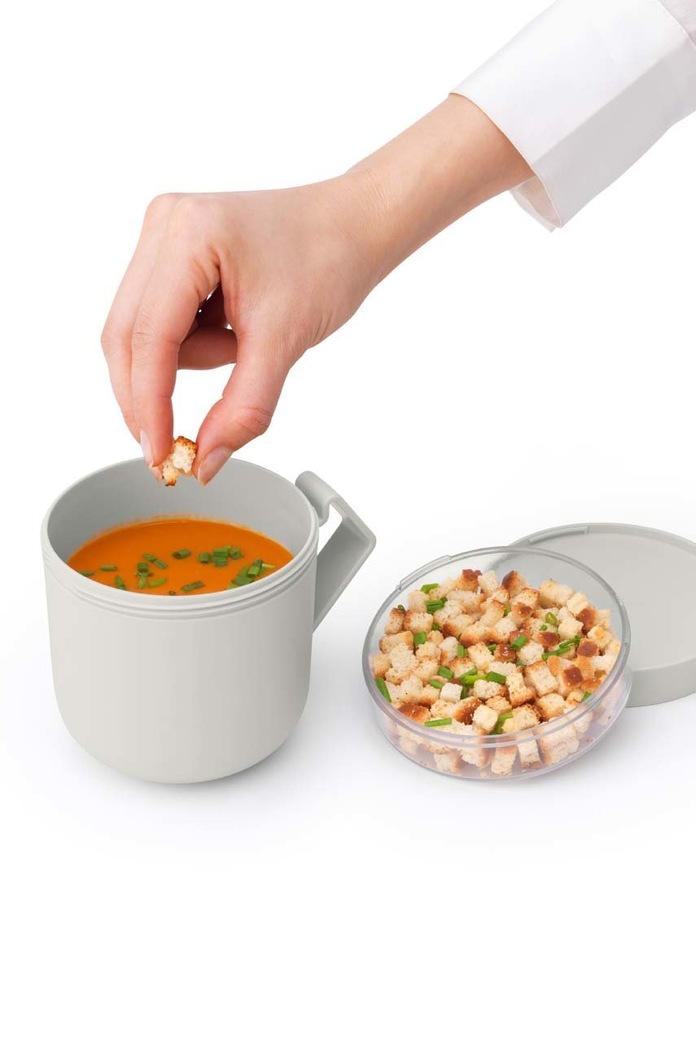 Nádoba na polévku Brabantia Make & Take, 0,6 L 203848 šedá AA00