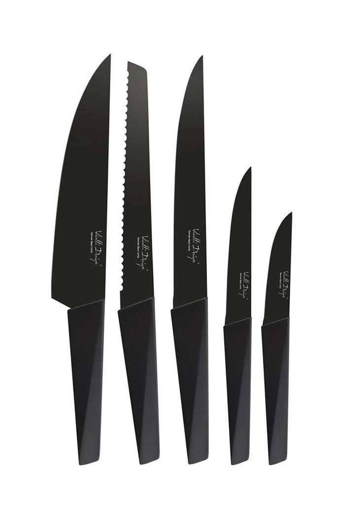 Komplet nožev z organizatorjem Vialli Design Volo 6-pack črna 5226