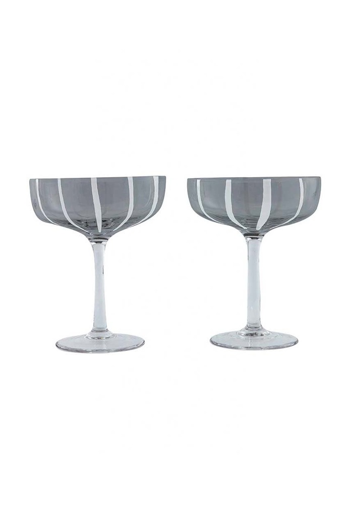 Sada sklenic na víno OYOY Mizu 230 ml 2-pack šedá L300549