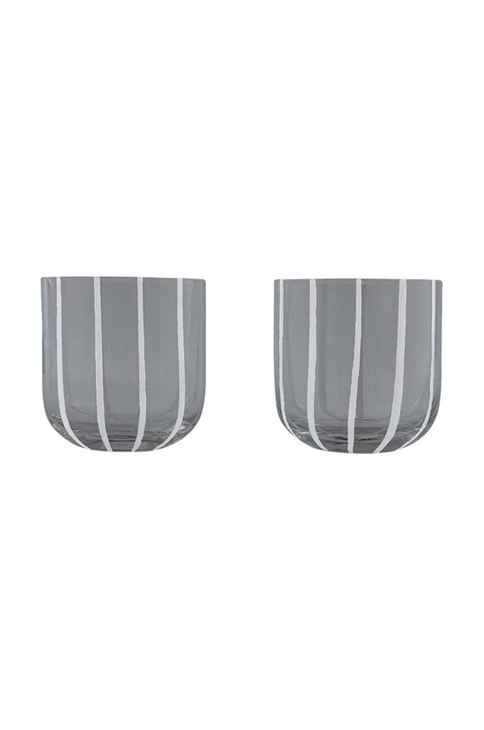 Sada skleniček OYOY Mizu 320 ml 2-pack šedá L300545