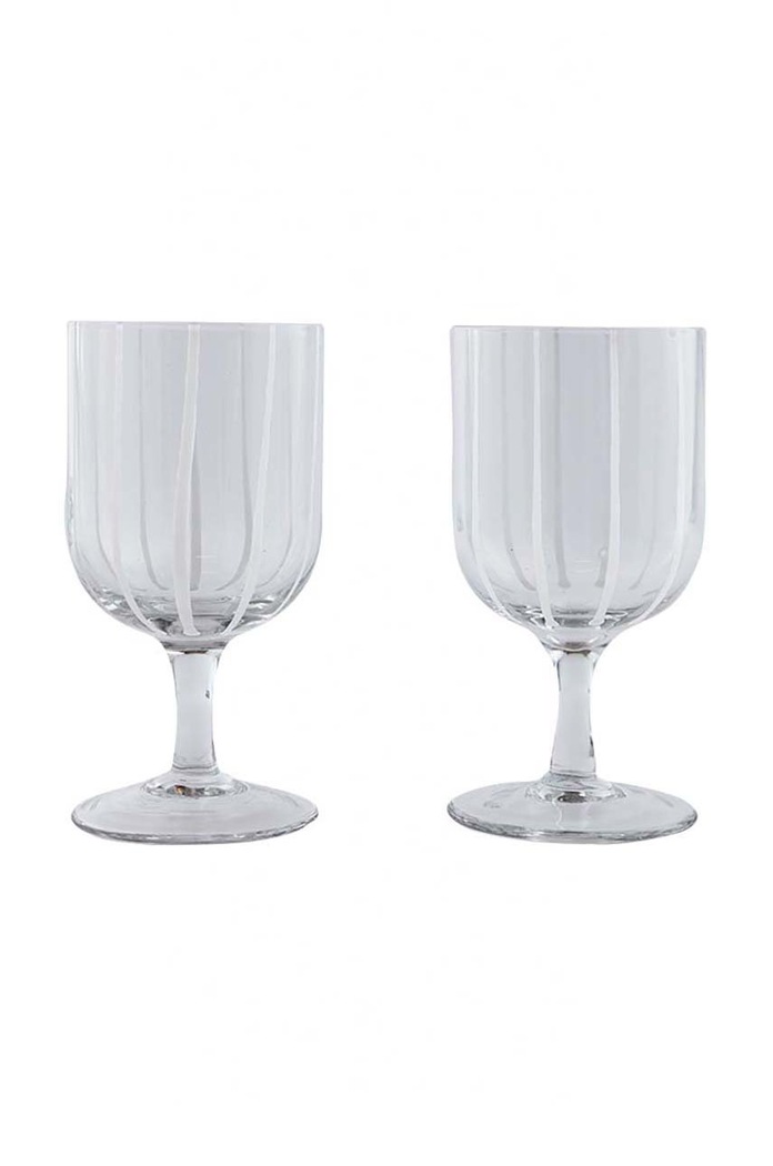 OYOY zestaw kieliszków do wina Mizu 2-pack transparentny L300546