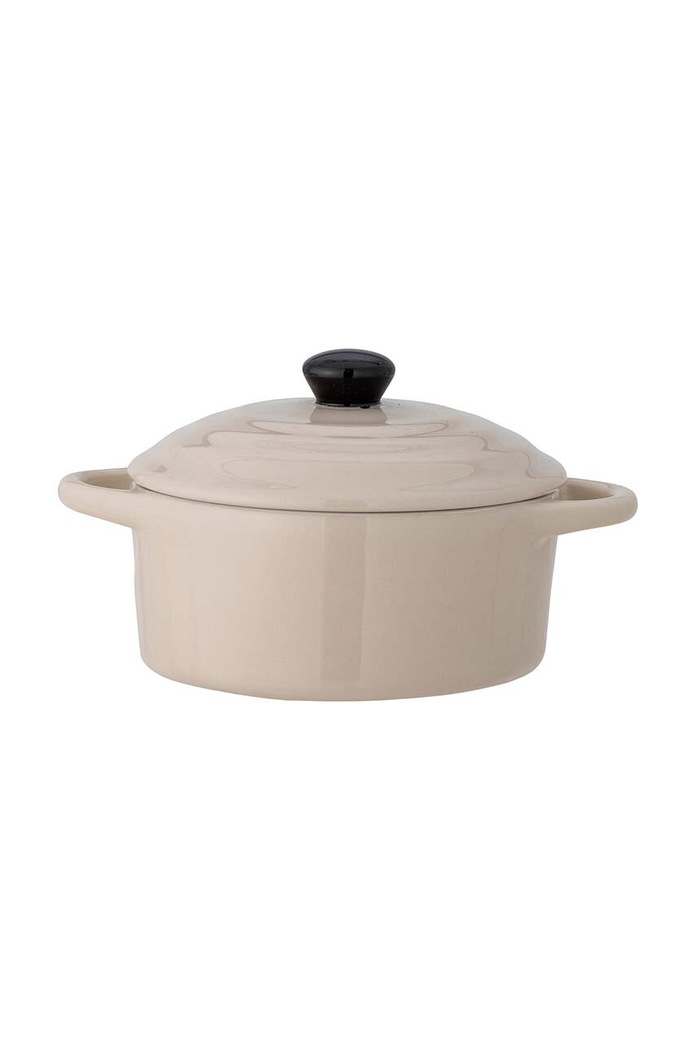Bloomingville oală cu capac Thanos Serving Pot alb 82057704