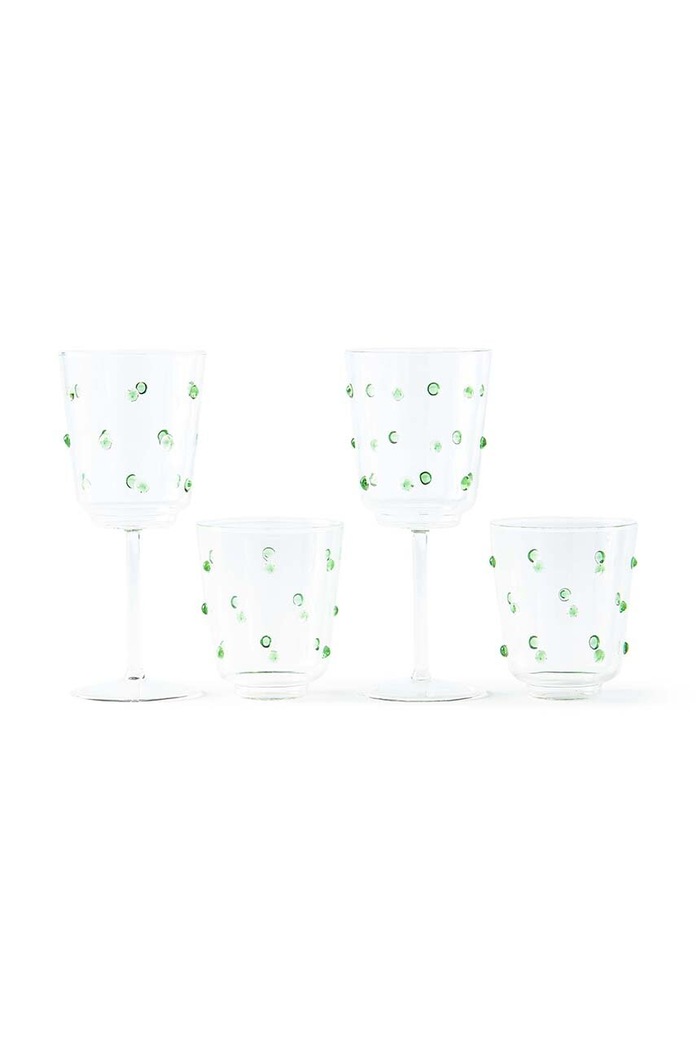 Pols Potten zestaw szklanek 300 ml 2-pack zielony 140.230.148