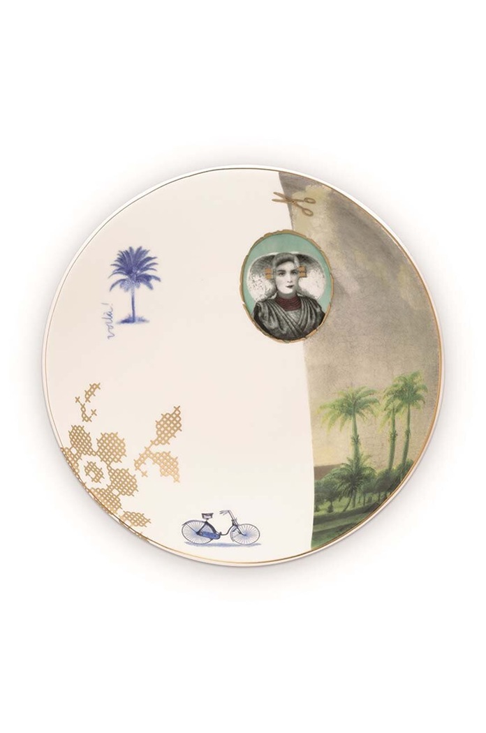 Pip Studio talerz głęboki Heritage Palm multicolor 51.001.272