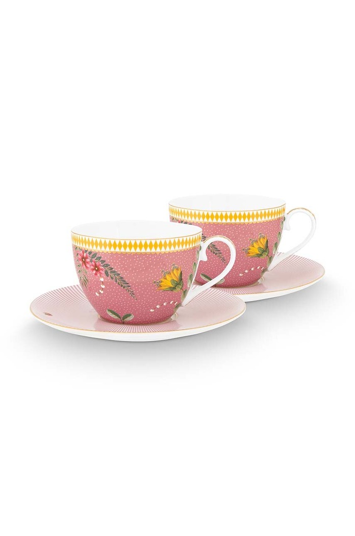 Pip Studio zestaw filiżanek ze spodkami La Majorelle 2-pack multicolor 51.004.135