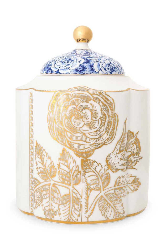 Pip Studio contenitore con copperchio Royal White multicolore 51.009.015