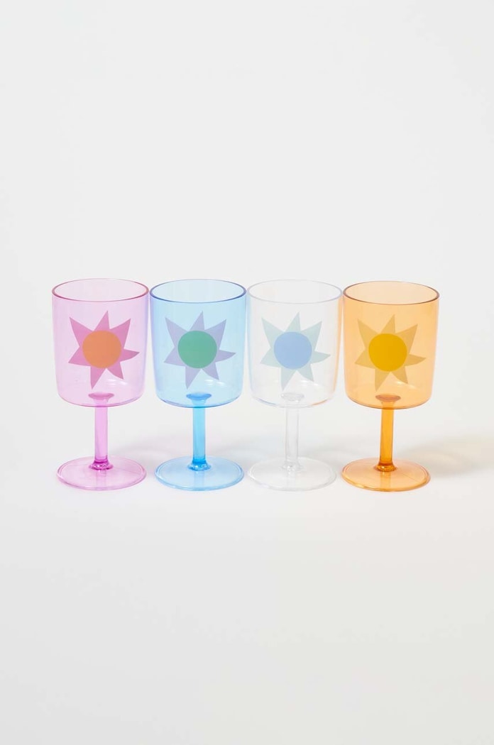 SunnyLife zestaw kieliszków Utopia Multi 4-pack multicolor S3UPWNUT