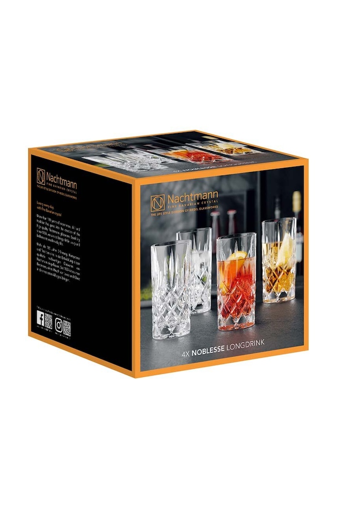 Nachtmann pohárkészlet italokhoz Noblesse Longdrink 395 ml 4 db áttetsző 89208