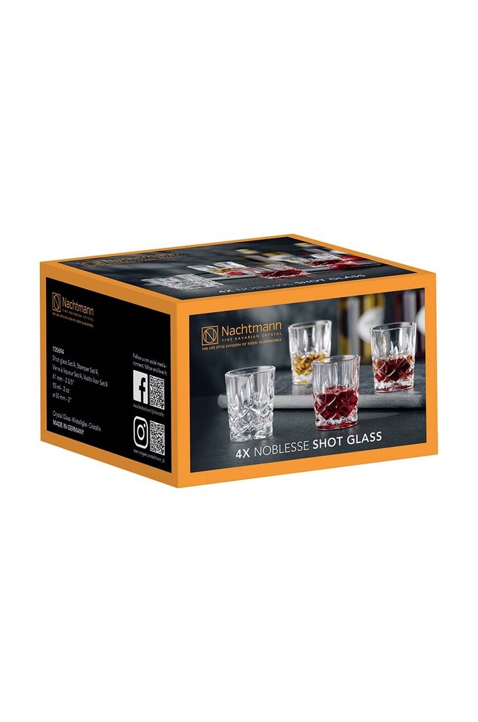 Kuchyň a bar Sada skleniček na tvrdý alkohol Nachtmann Noblesse 55 ml 4-pack 100694 průhledná
