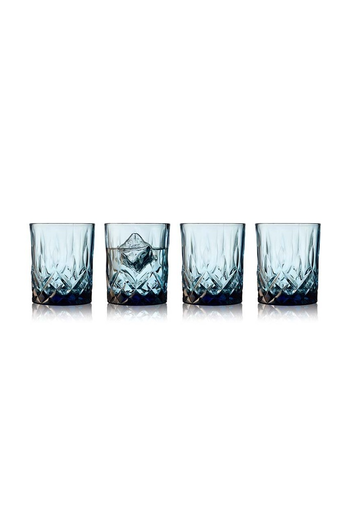 Lyngby Glas whiskys pohár készlet Sorrento 320 ml 4 db kék 27732