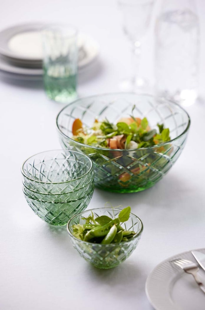 Lyngby Glas set de boluri Sorrento 4-pack verde 29031