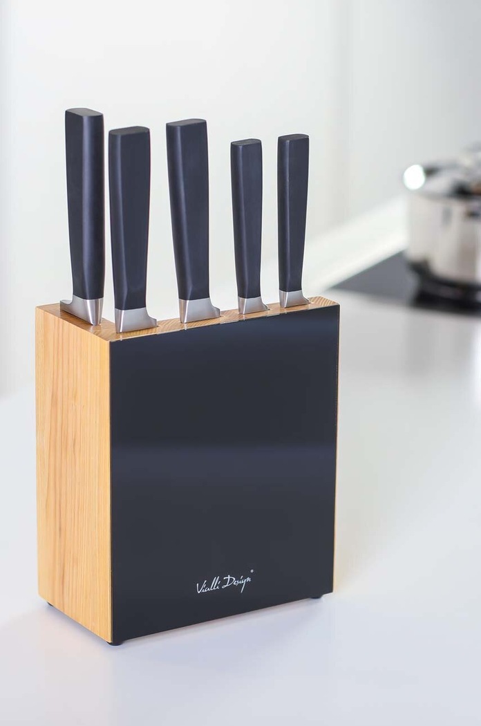 Set noževa s organizator Vialli Design šarena FINO.5240