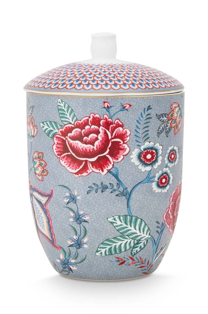 Pip Studio pojemnik z pokrywką Flower Festival 51.009.035 multicolor AA00