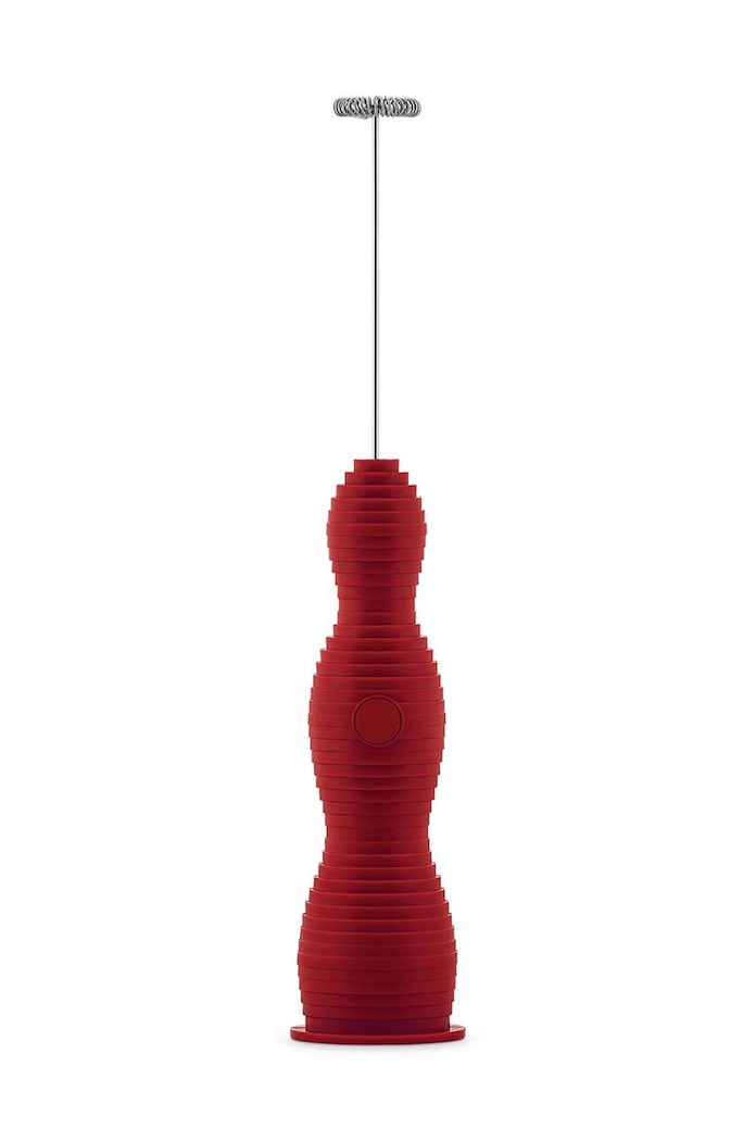 Пенообразувател за мляко Alessi Pulcina червен MDL11.R