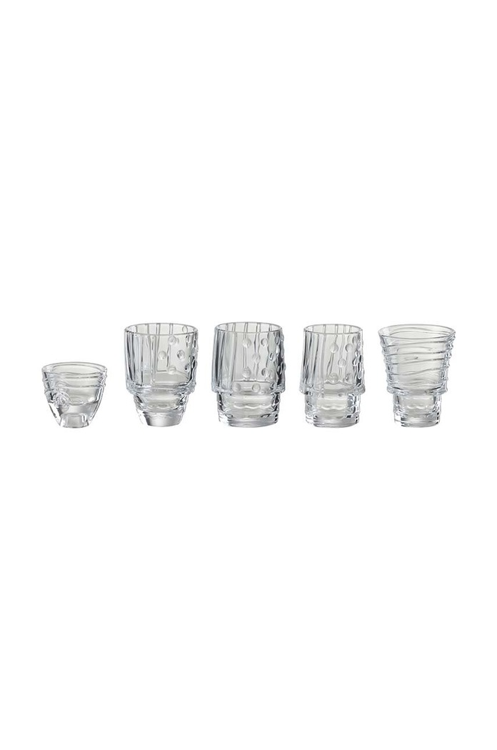 Sada skleniček J-Line Fish Cups 5-pack 23284.. průhledná AA00