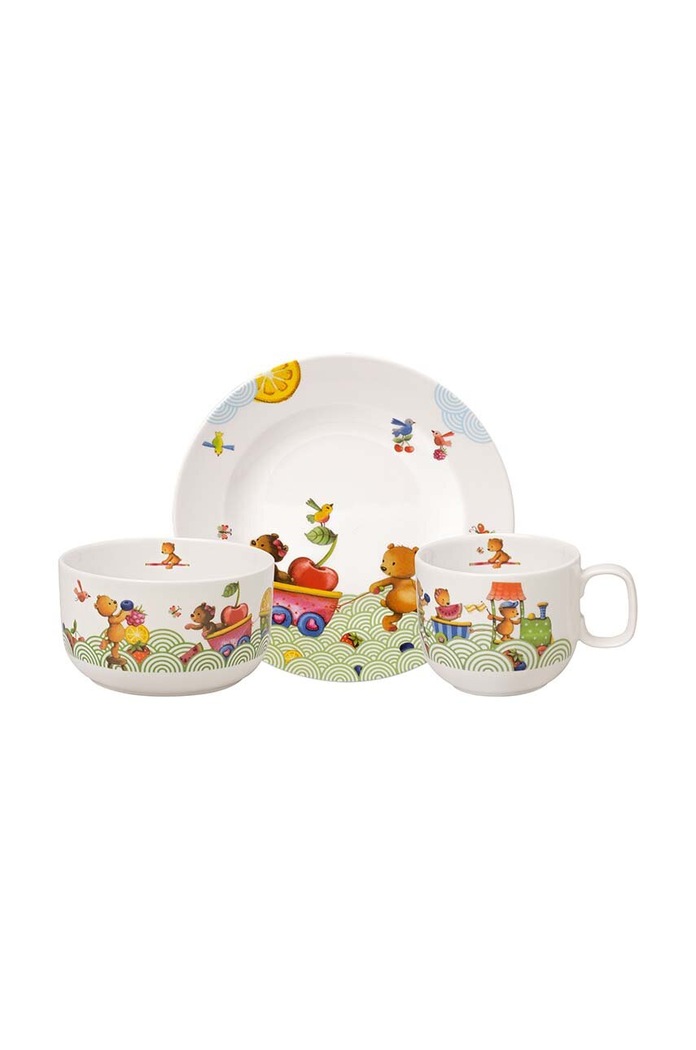 Villeroy & Boch set per la colazione per bambini Hungry as a Bear pacco da 3 multicolore 1486658427