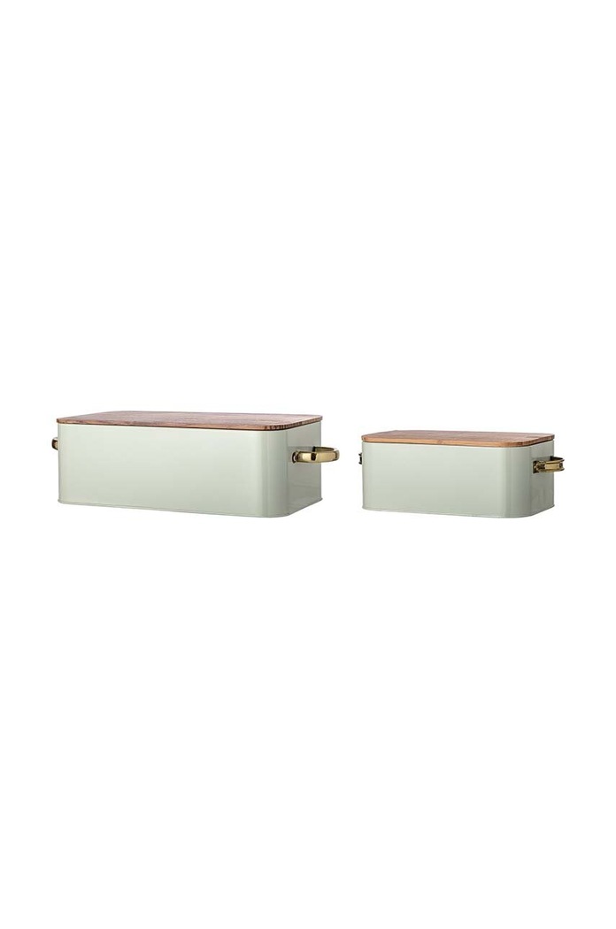 Kuchnia i bar Bloomingville chlebak 2-pack 97308182 turkusowy