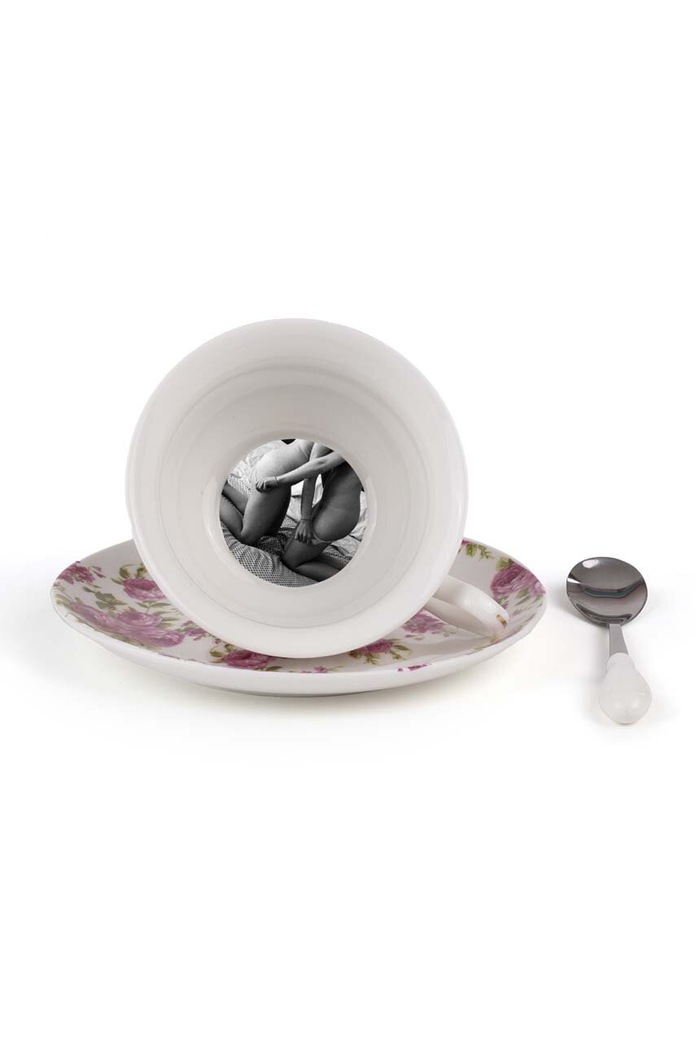 Seletti ceasca si farfurioara 09977 multicolor AA00
