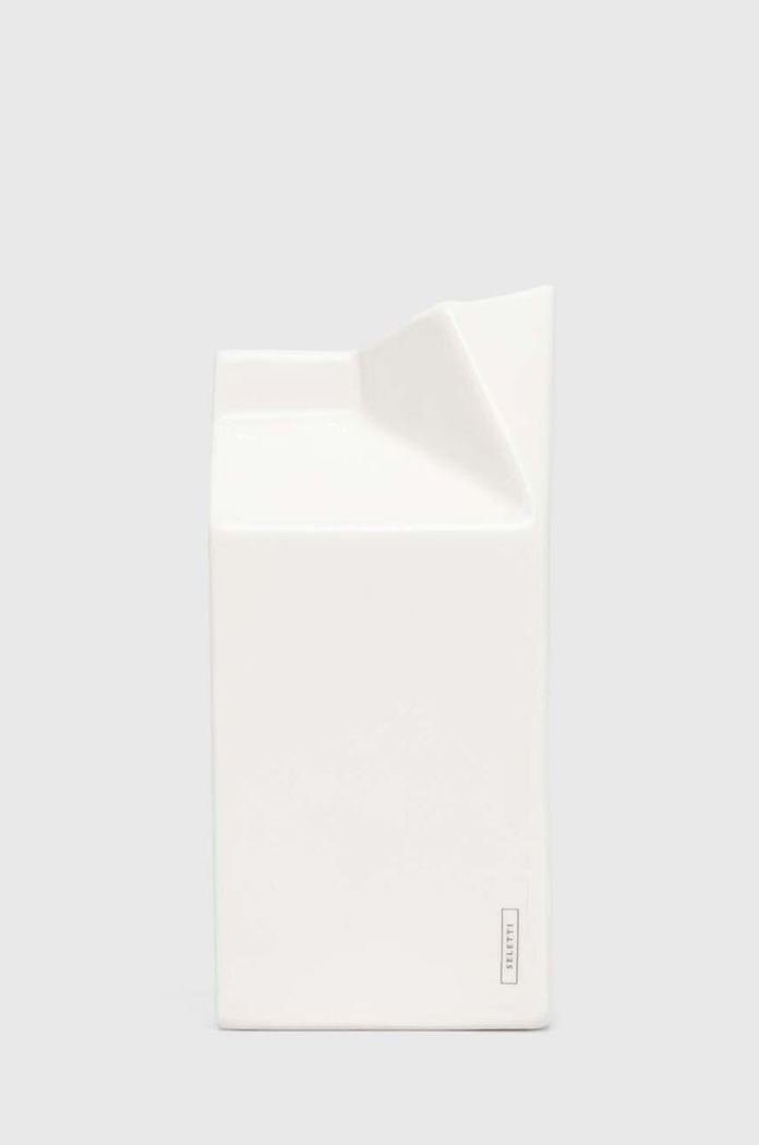 Seletti recipient lapte Porcelain Milk alb 10650.