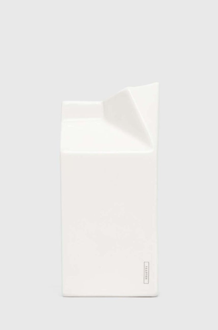 Seletti recipient lapte Porcelain Milk alb 10650.