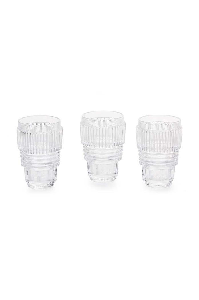 Seletti set de pahare Machine Collection 250 ml 3-pack transparent 10901