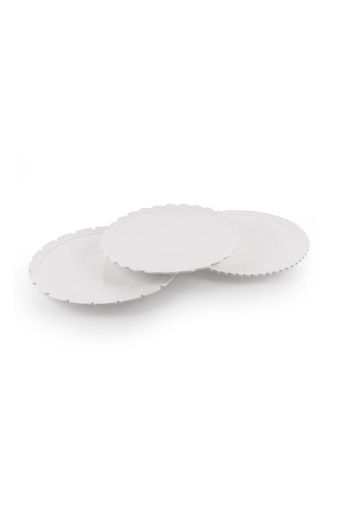 Seletti Un set de farfurii Machine Collection 3-pack 10915 alb AA00