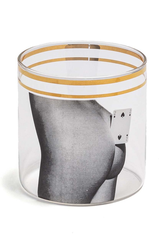 Seletti pahar Two of Spades multicolor 15984