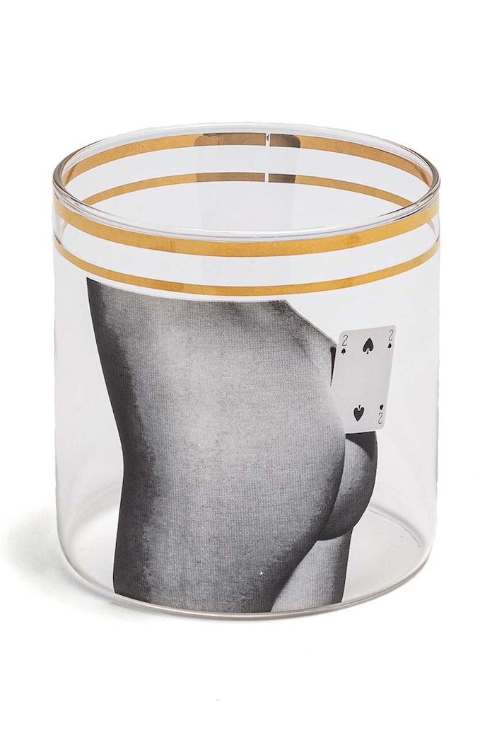 Seletti pahar Two of Spades multicolor 15984