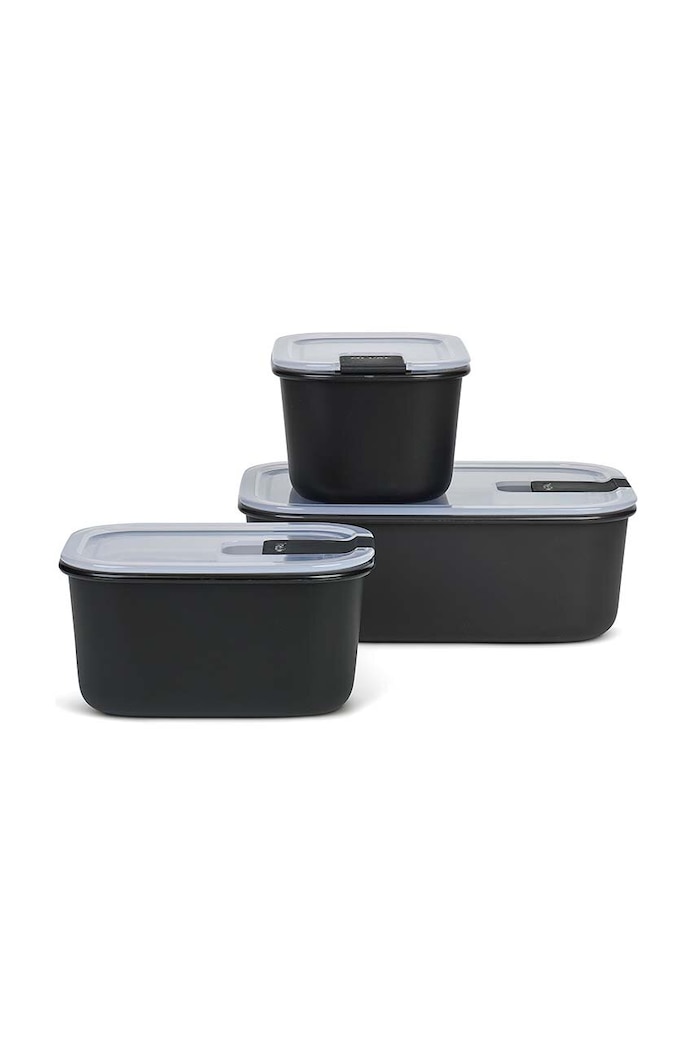 Mepal set recipiente de depozitare cu capace EasyClip 2 x 450 ml / 1 L 3-pack negru 106180041100