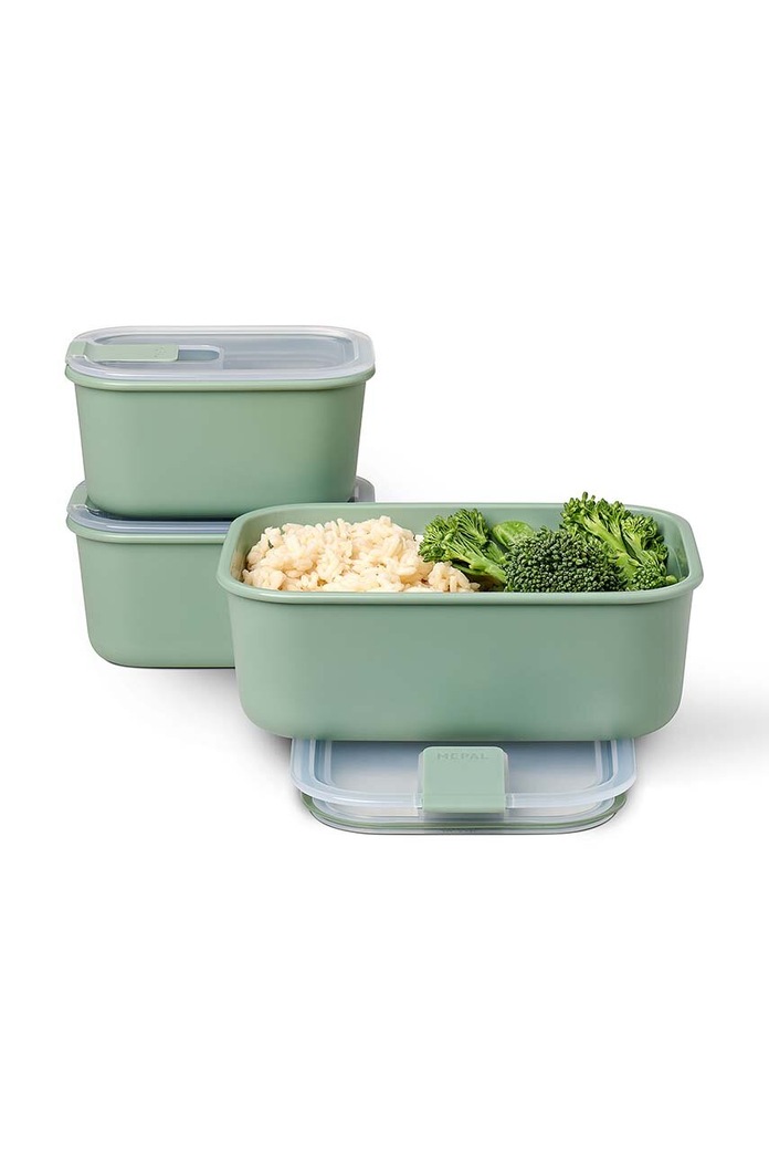 Mepal set recipiente de depozitare cu capace EasyClip 2 x 450 ml / 1 L 3-pack 106180094700 verde AA00
