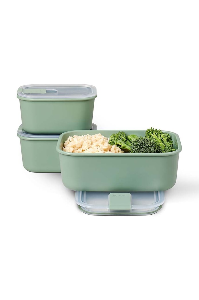 Mepal set recipiente de depozitare cu capace EasyClip 2 x 450 ml / 1 L 3-pack 106180094700 verde AA00