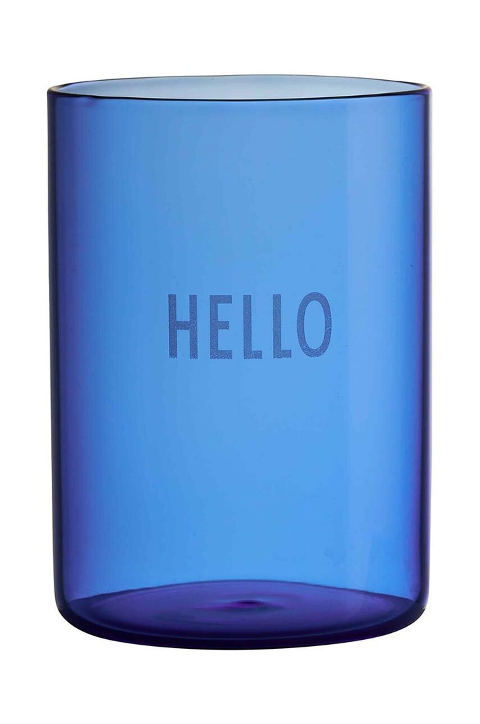 Design Letters sticlă Favourite Drinking 350 ml albastru 10106000BLUEHELLO