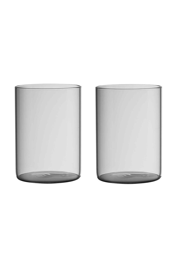 Sada skleniček Design Letters Favourite Drinking 350 ml 2-pack šedá 10106001SMOKE