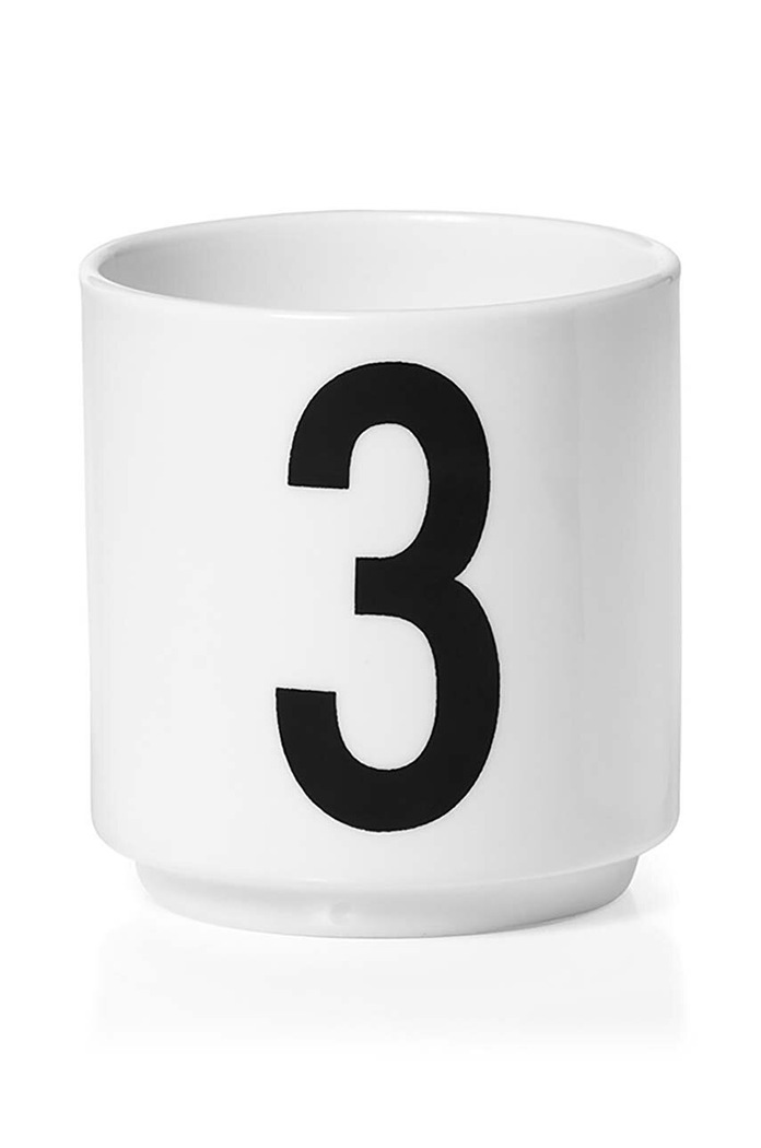 Design Letters set de cești Mini Cups 4-pack alb 10201300SET