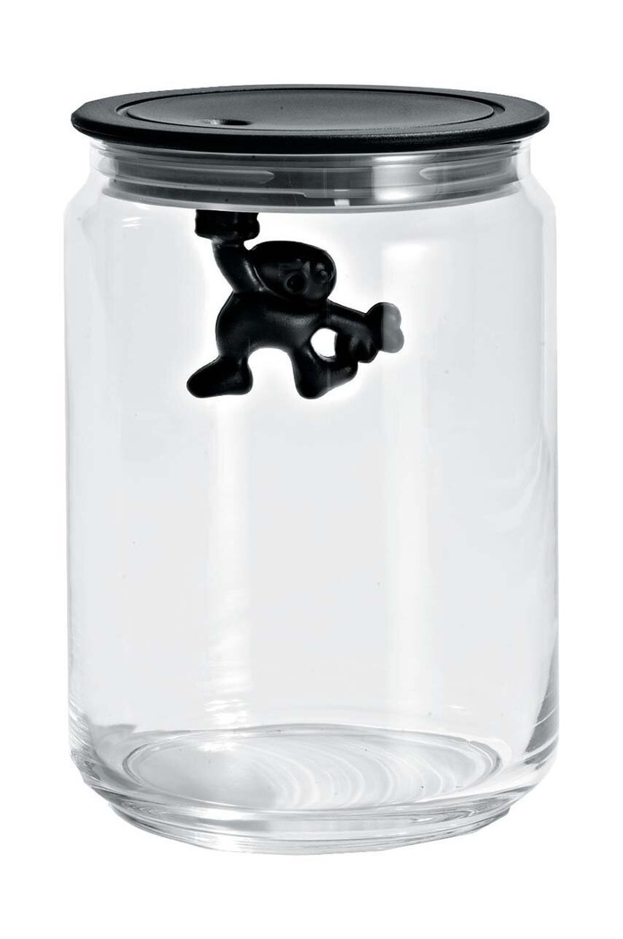 Кутия с капак Alessi Gianni Achromatics черен AMDR05.B